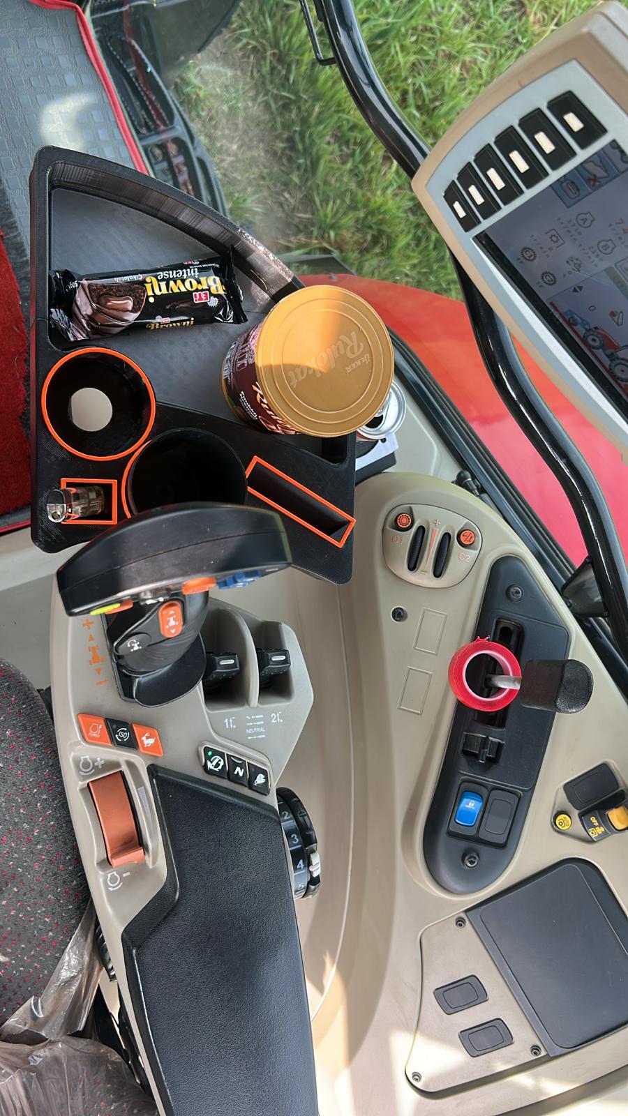 Premium Armrest Console Holder for Massey Ferguson 5700 / 6700 / 7700 Dyna-6 Tractors